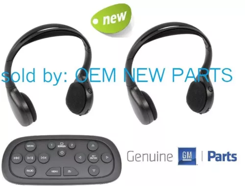 2015-2020 GMC Yukon / Yukon XL DVD Entertainment TWO Headphones Set + Remote