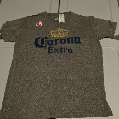 New Corona Extra Pop Top Gray T Shirt Size XL XLarge