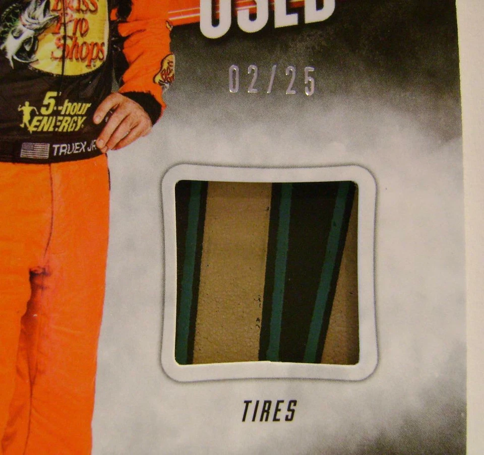 MARTIN TRUEX JR. 2/25 RACE USED TIRES NASCAR PANINI PRIME RACING 2018 - Image 2 of 2