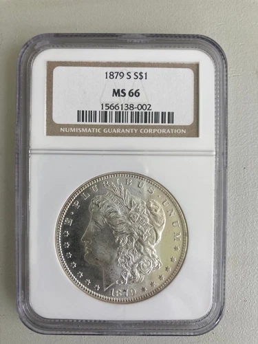 1879 S Morgan Silver Dollar $1 NGC MS 66