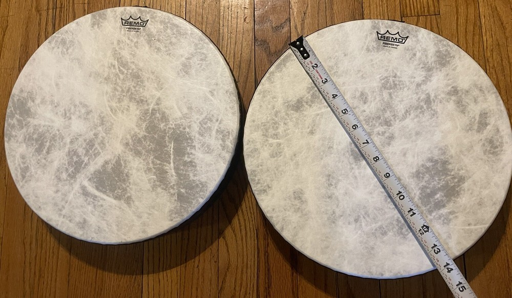 Two Remo  Fiberskyn BONGO Head - M3-R850-F5  -LOW COLLAR 14 Inches
