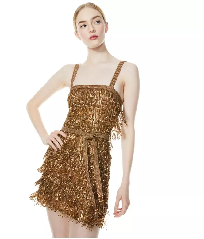 Alice and olivia sequin cheap dress