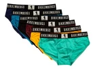 BIKKEMBERGS 6 Pack Men's Briefs Stretch Panties Eye Cotton Elastic