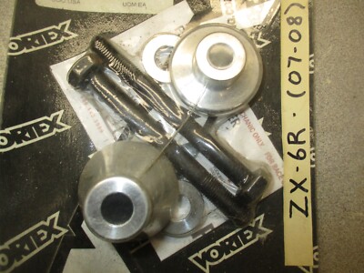 KAWASAKI ZX6R ZX 6R 2007-2010 VORTEX FRAME SLIDER BASES FS421 NOS