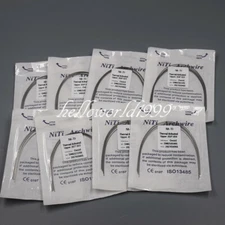 10 Pcs Dental Orthodontic Heat Thermal Activated Round/Rectangular Niti Archwire