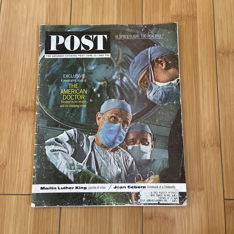 Saturday Evening Post Magazine June 15,1963 Martin Luther King  VINTAGE ADS