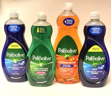 Lot of 4 Palmolive ULTRA STRENGTH, OXY  ANTIBACTERIAL Liquid Dish Soap 92fl oz 