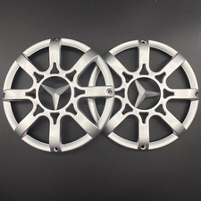 A Pair 6.5" ABS Speaker Covers Grilles For Car Audio DJ PA Speakers Silver Gray