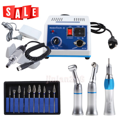 Dental Lab Marathon Electric Micro Motor Unit/Straight /Contra Angle Handpiece