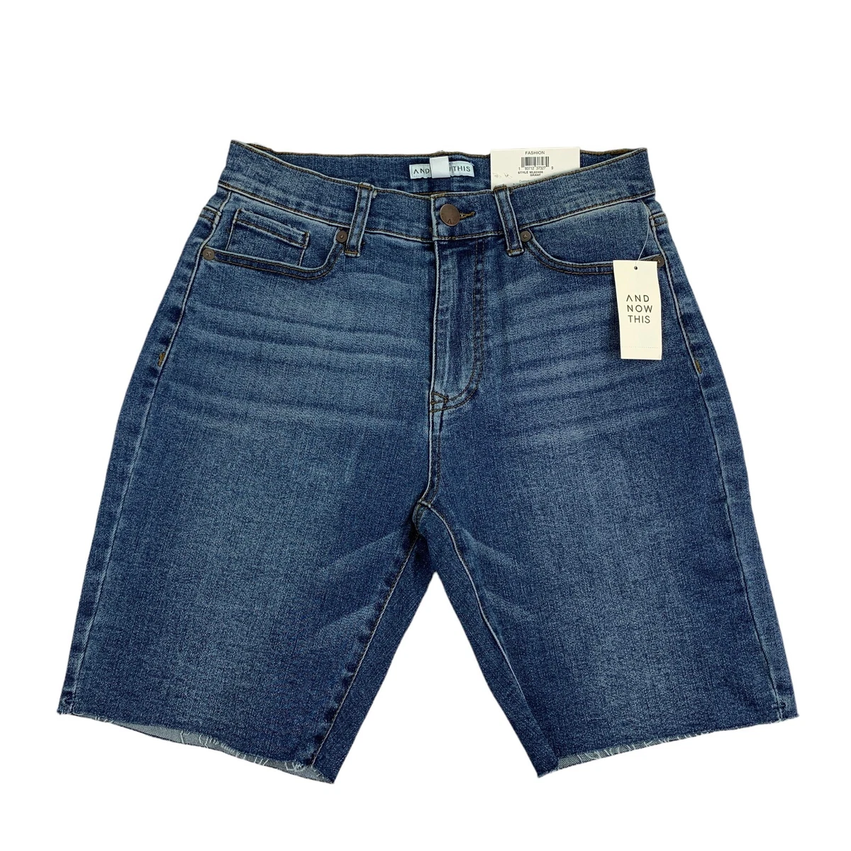 Buy Slim Fit Denim Shorts with Elasticated Drawstring Waist Online at Best  Prices in India - JioMart.