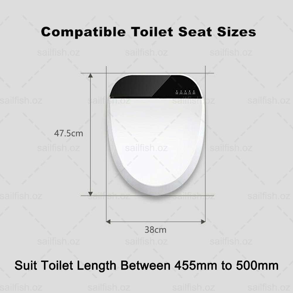 Smart Toilet Seat Cover Bathroom Washlet Spray Water Auto Electric