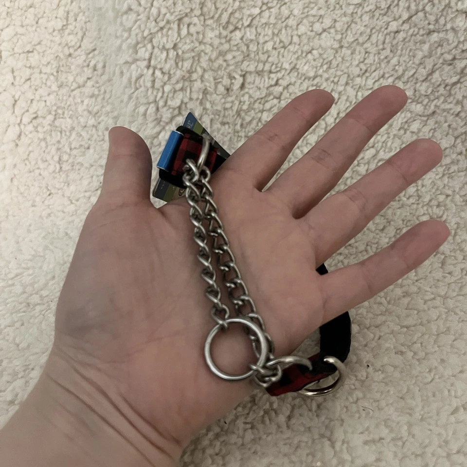 RC Pet Products Training Collar Small 7”-9” Lumberjack Plaid Red Black NWT - Image 2 of 4