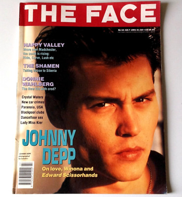 The Face Magazine, July 91, Johnny Depp, Donnie Wahlberg, The Shamen
