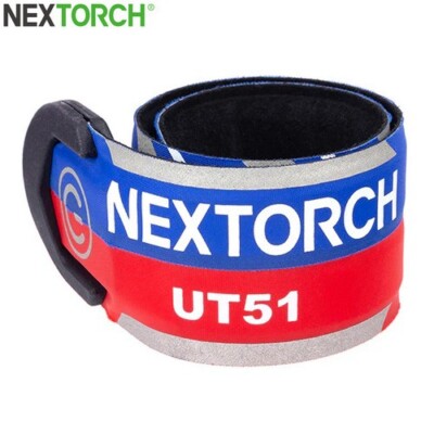 Nextorch UT51 - rot-blau blinkendes Warnarmband - USB-C