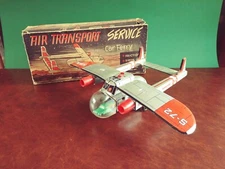 Scarce HWN Hans Wimmer Tin Friction Air Transport Service Airplane w/ Or. Box