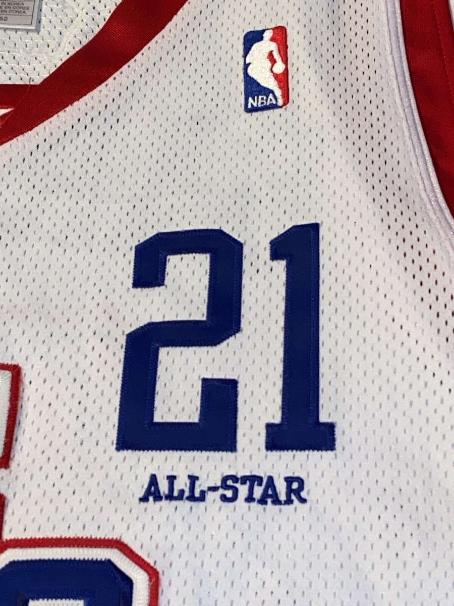 ReebokNBAユニフォームWEST ALL-STAR 21 GARNETT☆ Vintage Reebok Kevin Garnett 2004 NBA WEST ALL STAR #21