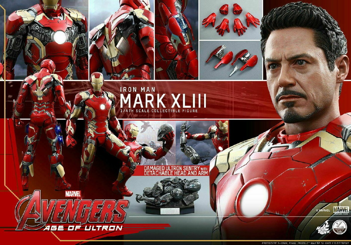 アイアンマン マーク43【HotToys】 Marvel Iron Man Mark XLIII Quarter Scale Figure by Hot Toys