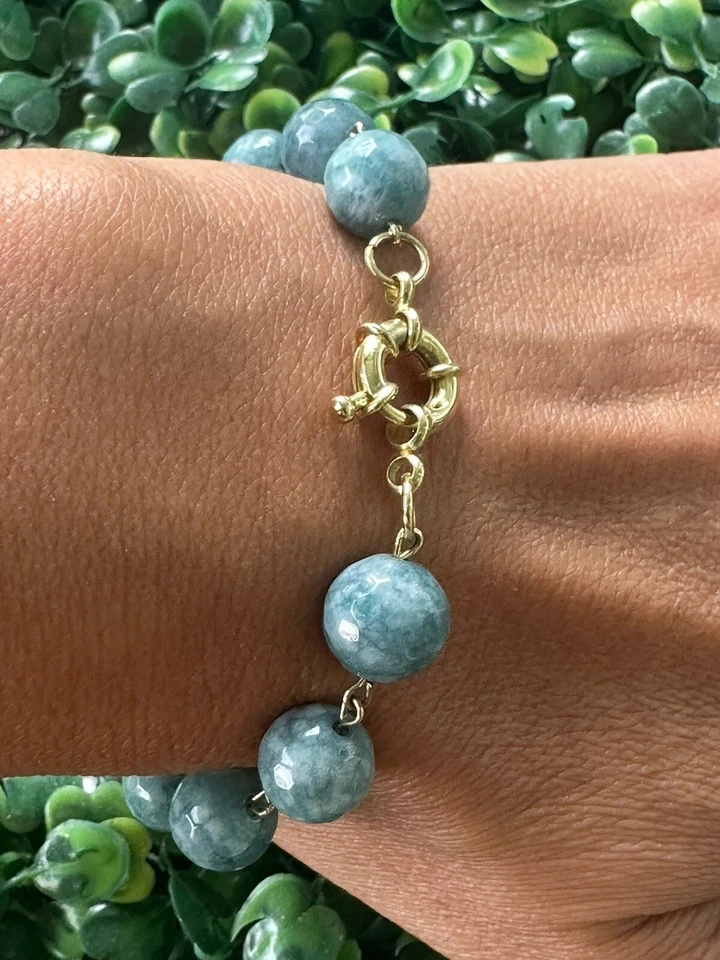 Pulsera De Agatha’s Con Broche Timón Hermosa  Foto 3 de 4