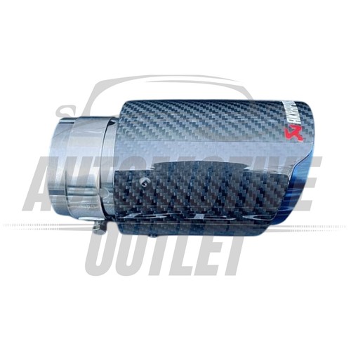 AKRAPOVIC AUSPUFFBLENDEN 3,5 ZOLL AUSLASS BLAU & SCHWARZ KOHLEFASER UNIVERSAL - Bild 5 von 10