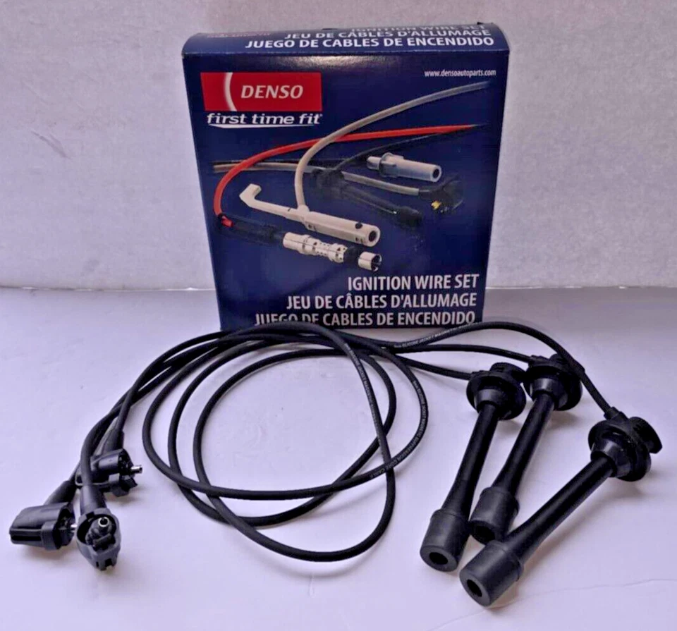 Conjunto de fios vela de ignição Denso TE66 para Toyota 4Runner T100 Tacoma Tundra 3.4L V6 - Imagem 2 de 4