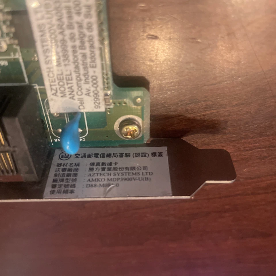 Dell Aztech 56K PCI Modem MDP3900V-U Internal PCI Card - Tested Working Pull - Image 3 of 4