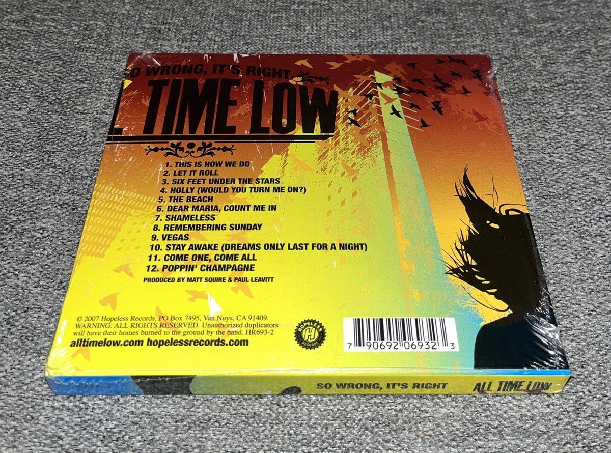 So Wrong, It's Right by All Time Low (CD, 2007) 790692069323