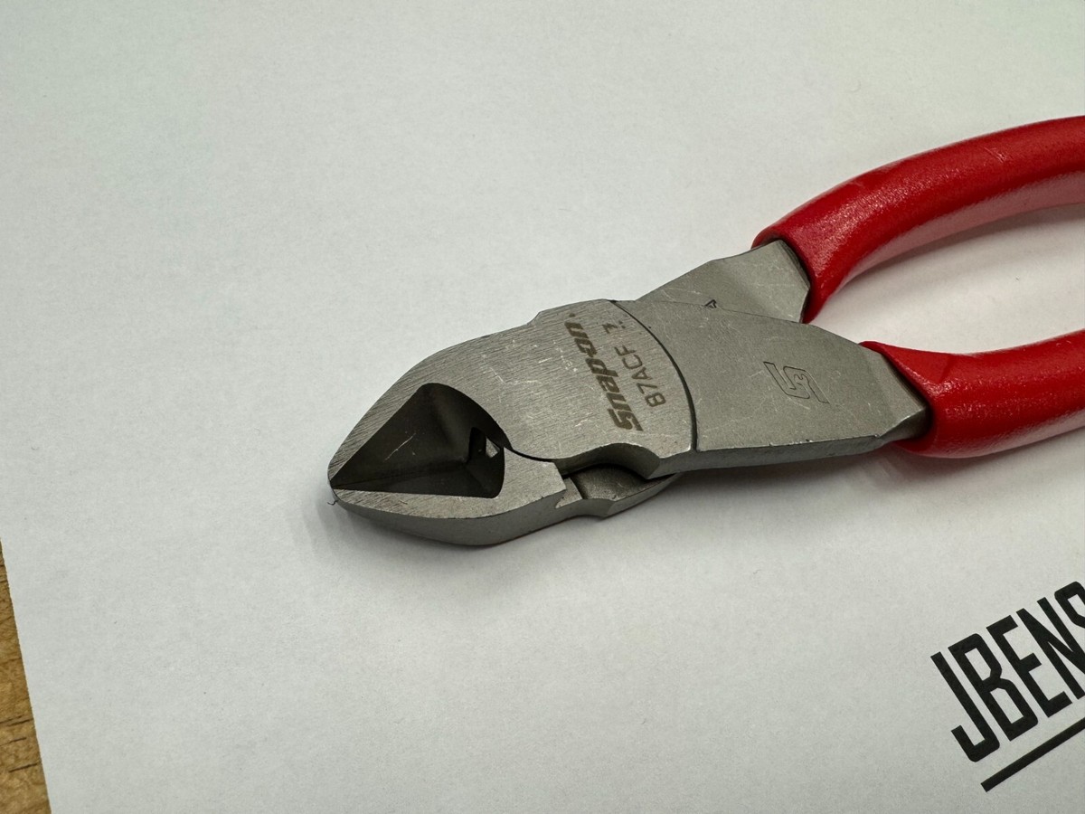 送料込み Blue いがらっぽい Point Snap-on 電工ペンチ 動作確認のみで 