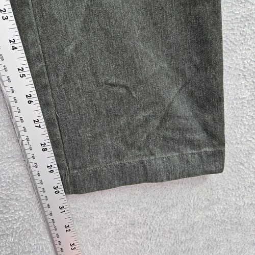 Volcom Men Jeans 32 Green Denim Pockets Mid Rise Polyester Cotton 30 in Inseam - Picture 6 of 13