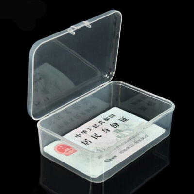 91x60x29mm PP Clear Box Playing Cards Case Plastic Storage Business Holder x1pcs