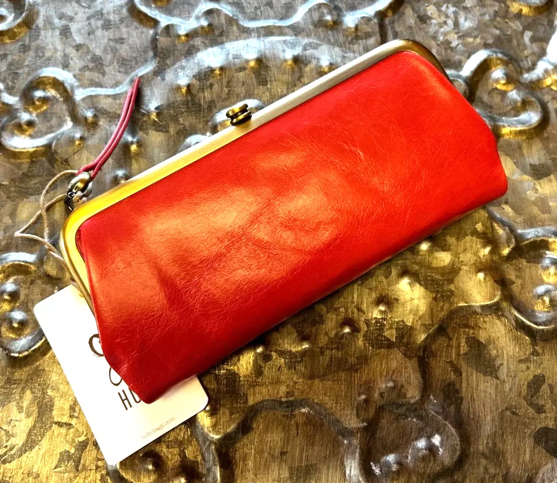 HOBO INTERNATIONAL~Wind~STUNNING FOLD OVER CLASP FRAME WALLET~Tea Rose  Shade~NWT | eBay