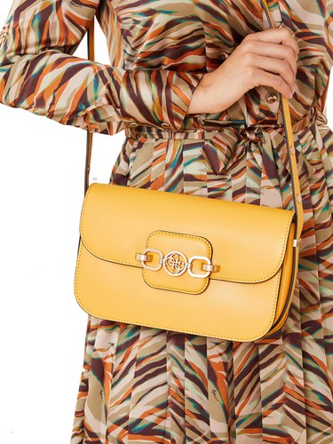 Guess Ladies Shopper " Bags Hensely " Marigold Yellow #GU634A - Picture 5 of 5