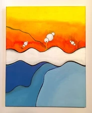 Consumption — Acrylic on Canvas, Original by Keller, 20" x 16"