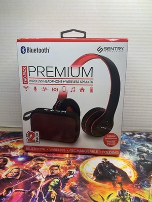 Sentry Industries Bluetooth Premium Wireless Headphone And Wireless Speaker Pack