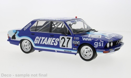 Cadeau idéal pour collectionneur la BMW 528i E28 IXO 1/18 des 24H de Spa 1982