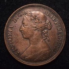1887 Victoria Half Penny — photo from another recent sale
