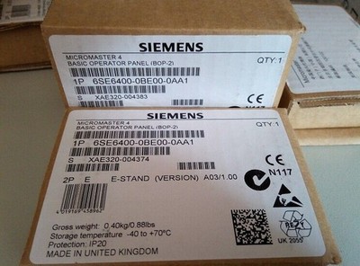 1PC New Siemens 6SE6400-0BE00-0AA1 Basic Operator Panal Brand