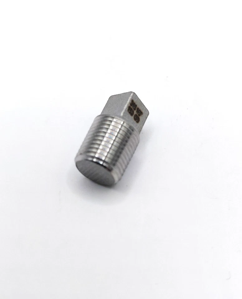 1/8" 150 Threaded (NPT) Square Head Plug 304 Stainless Steel - Image 3 of 4