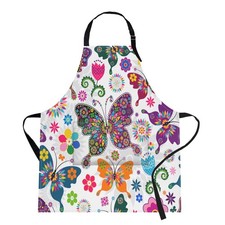 Apron Home Kitchen Cooking Baking Gardening For Women Men With Pockets Floral Co