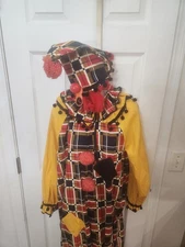 Vintage Homemade Halloween Clown Costume