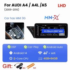 Autoradio Per Audi A5-S5–B8-A4-A4L-S4 2009-2017 CarPlay Wireless 4G+64GB 4G Wifi