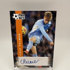 Cole Palmer /25 Chelsea 2021-22 Leaf Pro Set Auto Rookie Card England World Cup. rookie card picture