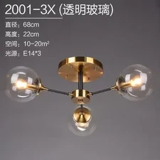 Modern Glass Ball LED G45 Pendant Lights Retro Ceiling Chandelier Dining Bedroom