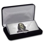 4 oz Silver Colorized Bar - $100 Bill (w/Box & COA)