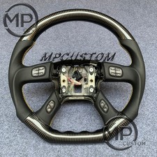 Fit Hummer H2 2003-2007/chevy Trailblazer 2002-2009 Carbon Fiber Steering Wheel