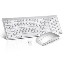 Wireless Keyboard and Mouse Combo Compact Quiet Wireless Keyboard and Mouse S...