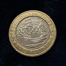 2011 - The Mary Rose £2 Coin - Circulated - Two-Pound Coin UK