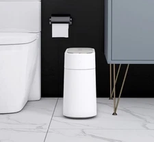Townew T03 White 13L Smart Self Sealing Replacing Trash Can NIOB