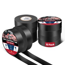 10 Rolls Vinyl Electrical Tape 3/4"- 66Ft UL CSA Listed PVC Electric Tape 7 M...