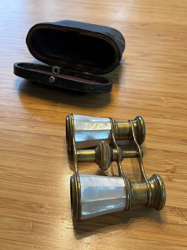 Opernglas Fernglas Perlmutt Vintage - Bild 2 von 4