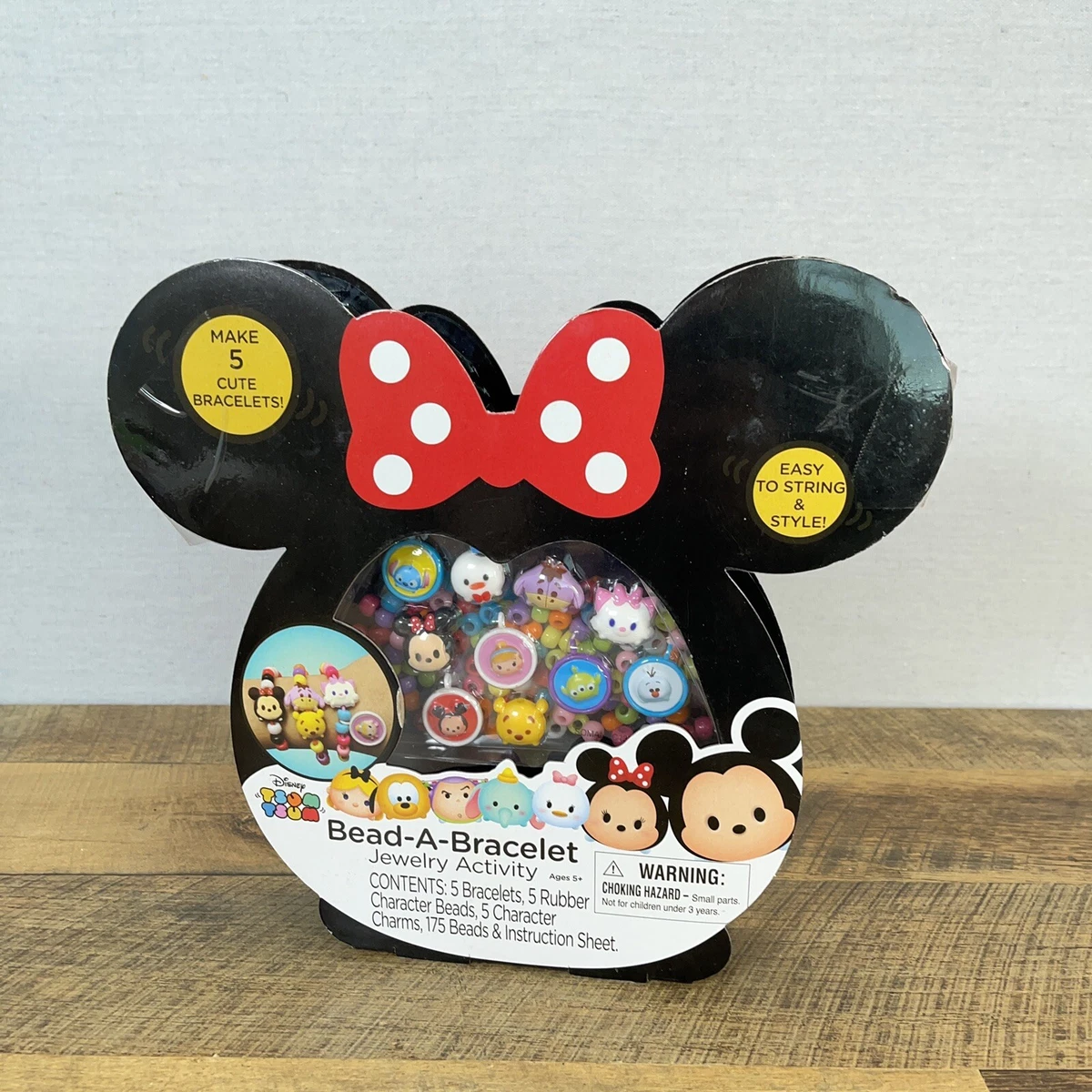 Disney Minnie Bead a bracelet makes 5 with plastic beads eBay
